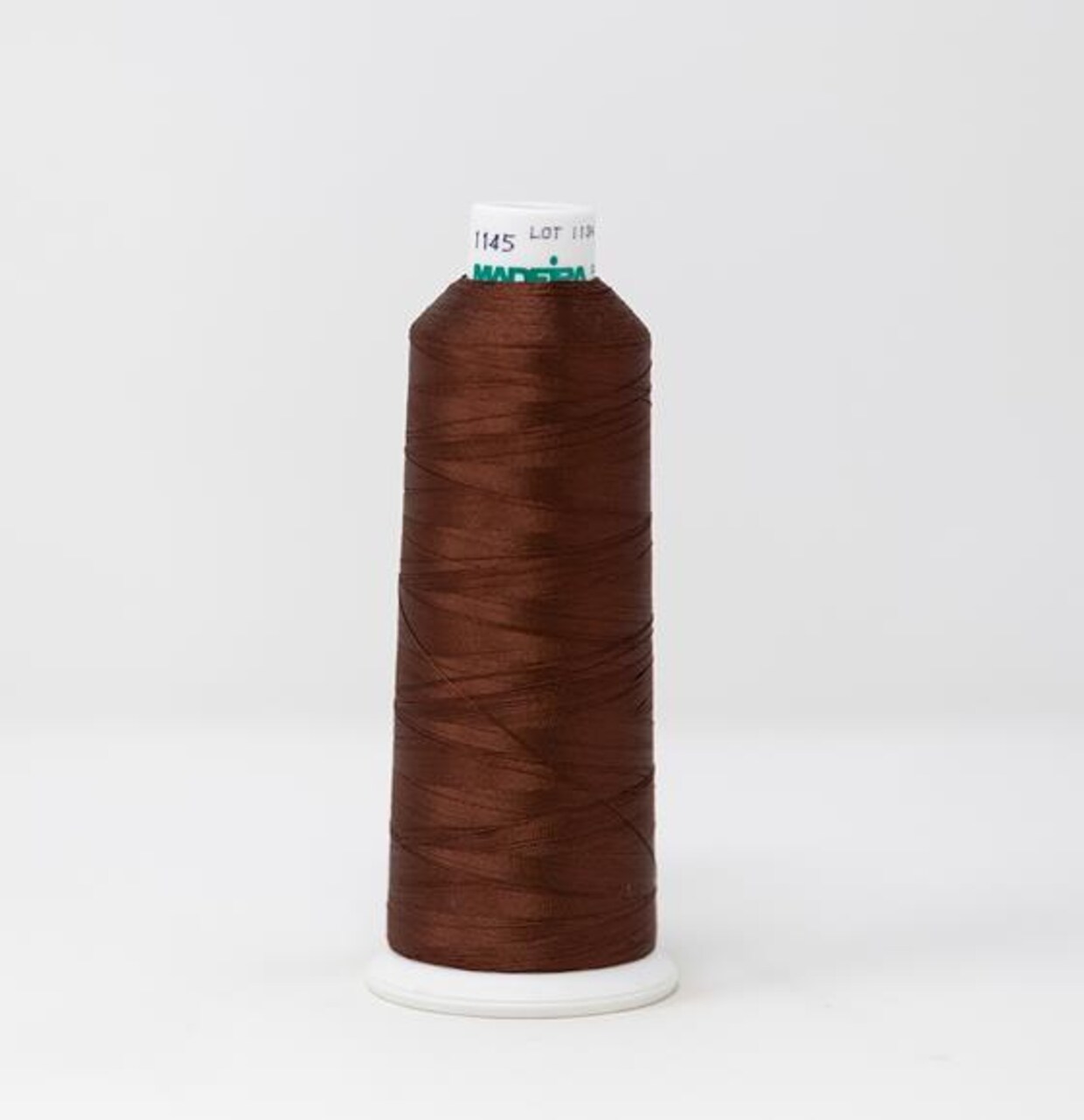 Classic Rayon Machine Embroidery Thread -- 5,500 yards cone -- Coffee Bean Brown Color, Ref. #1145 by Madeira®